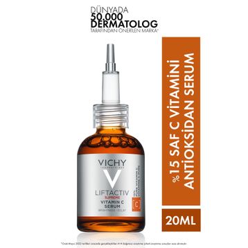 Vichy Liftactiv Supreme %15 Saf C Vitamini 20 ml Aydınlatıcı Nemlendirici Serum