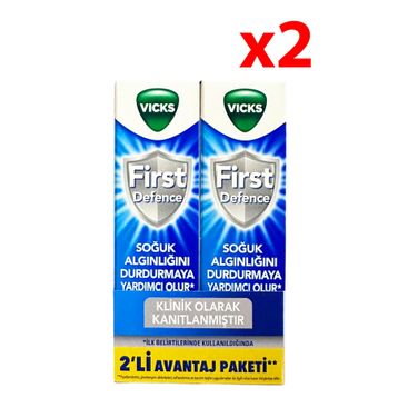 Vicks 15 ml 2 Adet First Defence Burun Spreyi