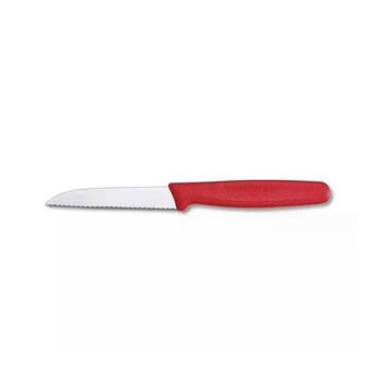 Victorinox 5.0431 8 cm Düz Kırmızı Tırtıklı Soyma Bıçağı