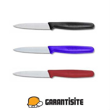 Victorinox 5.0631 8 cm Kırmızı Tırtıklı Soyma Bıçağı