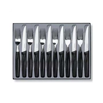 Victorinox 5.1233.12 12 Parça Siyah Çatal ve Bıçak