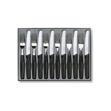 Victorinox 5.1233.12 12 Parça Siyah Çatal ve Bıçak