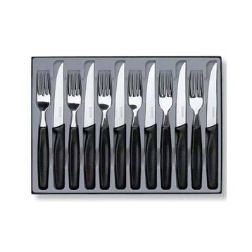Victorinox 5.1233.12 12 Parça Siyah Çatal ve Bıçak