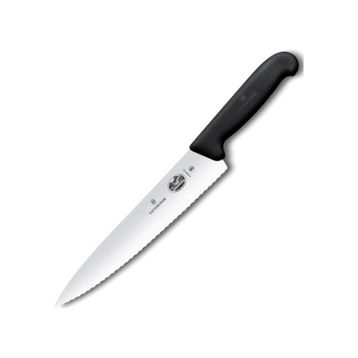 Victorinox 5.2033.19B 19 cm Siyah Tırtıklı Dilimleme Bıçağı, Blisterli Paket