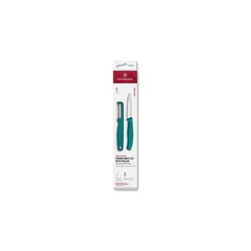 Victorinox 6.7114.21C1 Yeşil Swiss Classic 2'li Bıçak ve Soyacak Set