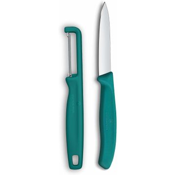 Victorinox 6.7114.21C1 Yeşil Swiss Classic 2'li Bıçak ve Soyacak Set