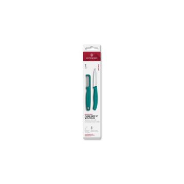 Victorinox 6.7114.21C1 Yeşil Swiss Classic 2'li Bıçak ve Soyacak Set