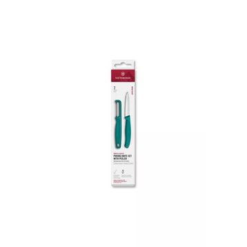 Victorinox 6.7114.21C1 Yeşil Swiss Classic 2'li Bıçak ve Soyacak Set