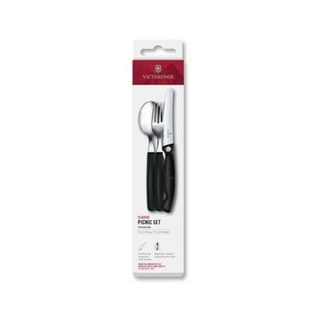 Victorinox 6.7193.3F Siyah Swiss Classic Piknik seti