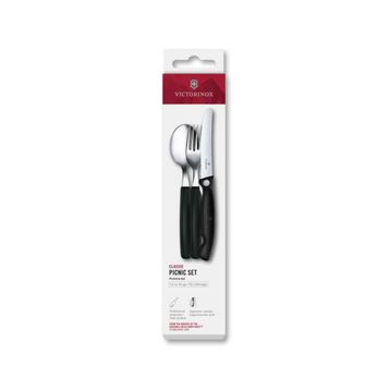 Victorinox 6.7193.3F Siyah Swiss Classic Piknik seti