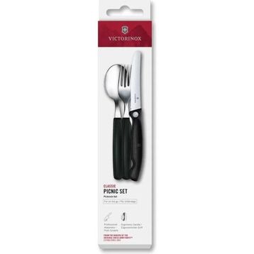 Victorinox 6.7193.3F Siyah Swiss Classic Piknik seti