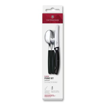 Victorinox 6.7193.3F Siyah Swiss Classic Piknik seti