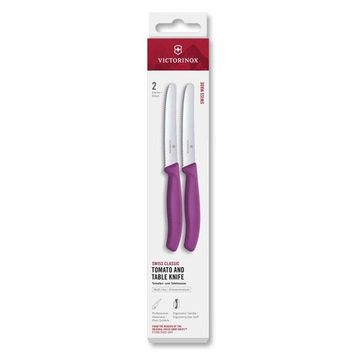 Victorinox 6.7835.2C1 Mor 2'li 11 cm Tırtıklı Domates Bıçağı