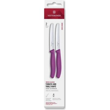 Victorinox 6.7835.2C1 Mor 2'li 11 cm Tırtıklı Domates Bıçağı