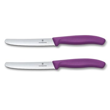 Victorinox 6.7835.2C1 Mor 2'li 11 cm Tırtıklı Domates Bıçağı