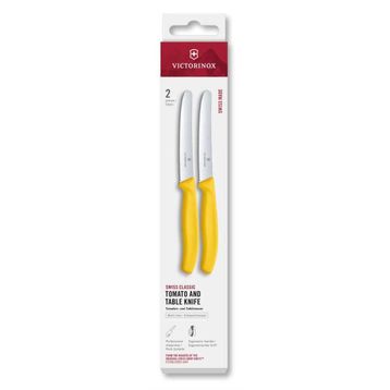Victorinox 6.7838.2C1 Sarı 2'li 11 cm Tırtıklı Domates Bıçağı