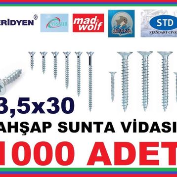 Vida 3.5x30 1000 Adet Sunta Vidası