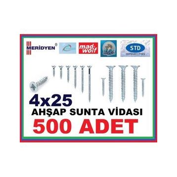 Vida 4x25 500 Adet Sunta Vidası