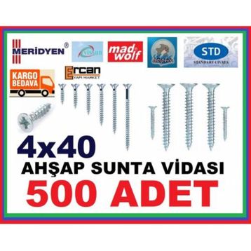 Vida 4x40 500 Adet Sunta Vidası