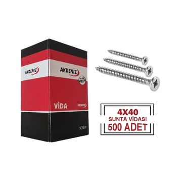 Vida 4x40 500 Adet Sunta Vidası