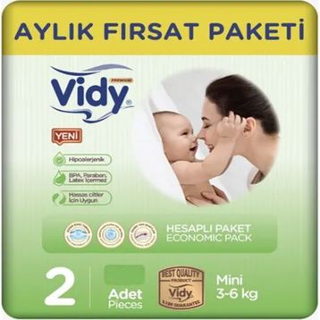 Vidy Baby Premium No:2 Mini Bebek Bezi