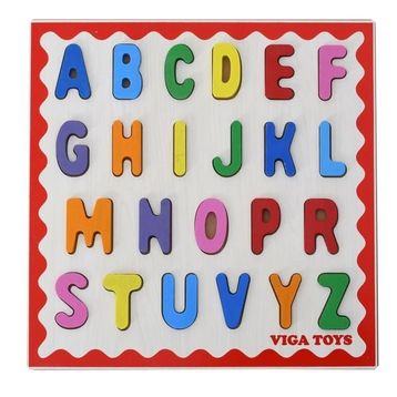 Viga Toys 30x30 cm Harf Tablası