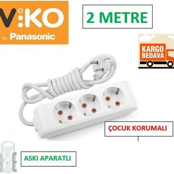 Viko 3 m Üçlü Grup Priz