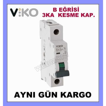 Viko 3VTB-1B50 B Tipi 1x63A Otomatik Sigorta