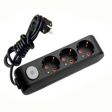 Viko 5 Metre Multilet Siyah Üçlü Priz