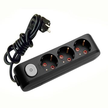 Viko 5 Metre Multilet Siyah Üçlü Priz