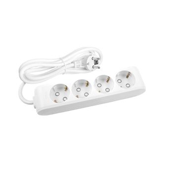 Viko 90 11 34 05 Multi-let Beyaz 5 Metre Topraklı Klemensli Çocuk Korumalı Dörtlü Priz