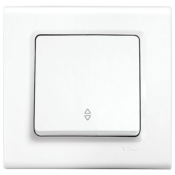 Viko 90440004 Rollina Linnera Çerçeve Hariç Düğme Kapak Mekanizmalı Beyaz Veavien