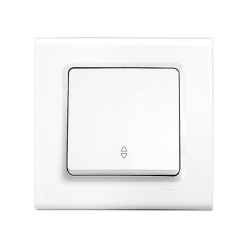 Viko 90440004 Rollina Linnera Çerçeve Hariç Düğme Kapak Mekanizmalı Beyaz Veavien