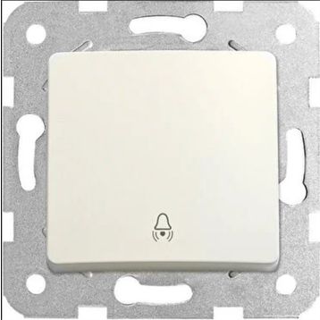 Viko 90440006 Rollina Linnera Çerçeve Hariç Düğme Kapak Mekanizmalı Beyaz Zil Anahtarı
