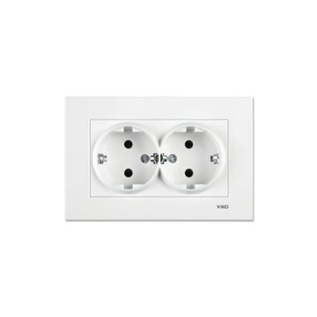 Viko 90960756 Topraklı 2'li Priz