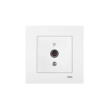 Viko 90967038 Karre Meridian Beyaz F Konnektörlü 10 dB Geçişli Uydu Prizi