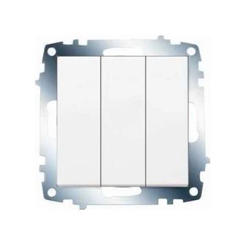 Viko 90967068 Meridian Karre Beyaz Çerçevesiz Üçlü Anahtar
