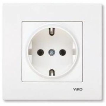 Viko 90967ZX08 Karre Topraklı Priz Sıva Altı Priz