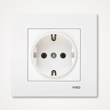 Viko 90967ZX08 Karre Topraklı Priz Sıva Altı Priz