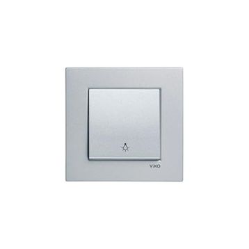 Viko 92605003 Gümüş Novella Light Anahtarı Kapağı