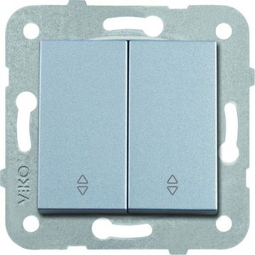 Viko 92605017 Artline Novella Gümüş Komütatör Vavian Çerçevesiz Duvar Anahtarı