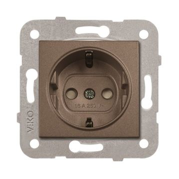 Viko 92605342 Artline Novella Antrasit Topraklı Çerçevesiz Priz