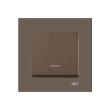 Viko Artline Novella Antrasit Işıklı Çerçeveli Anahtar