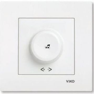 Viko Beyaz Çerçevesiz Karre Müzik Yayın Anahtarı