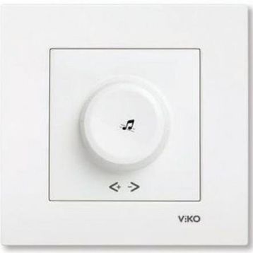Viko Beyaz Çerçevesiz Karre Müzik Yayın Anahtarı