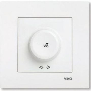 Viko Beyaz Çerçevesiz Karre Müzik Yayın Anahtarı