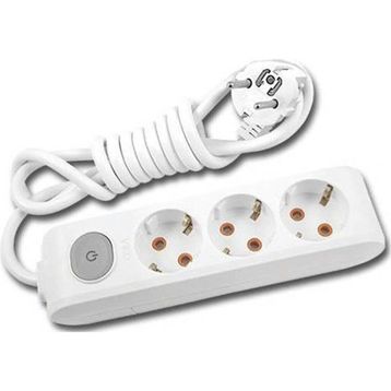 Viko Beyaz Set Multi-Let 3'lü Topraklı Çocuk Korumalı Grup Priz 3 Metre Kablo & 3'lü Yonca Fiş-Priz