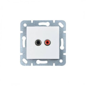 Viko By Panasonic 90967037 Karre Çerçevesiz Beyaz Müzik Yayın Hoparlör Prizi