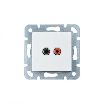 Viko By Panasonic 90967037 Karre Çerçevesiz Beyaz Müzik Yayın Hoparlör Prizi