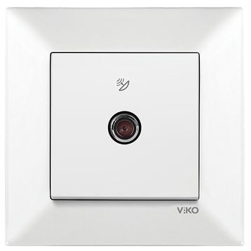 Viko By Panasonic F Konnektörlü Sonlu Beyaz Meridian Uydu Prizi
